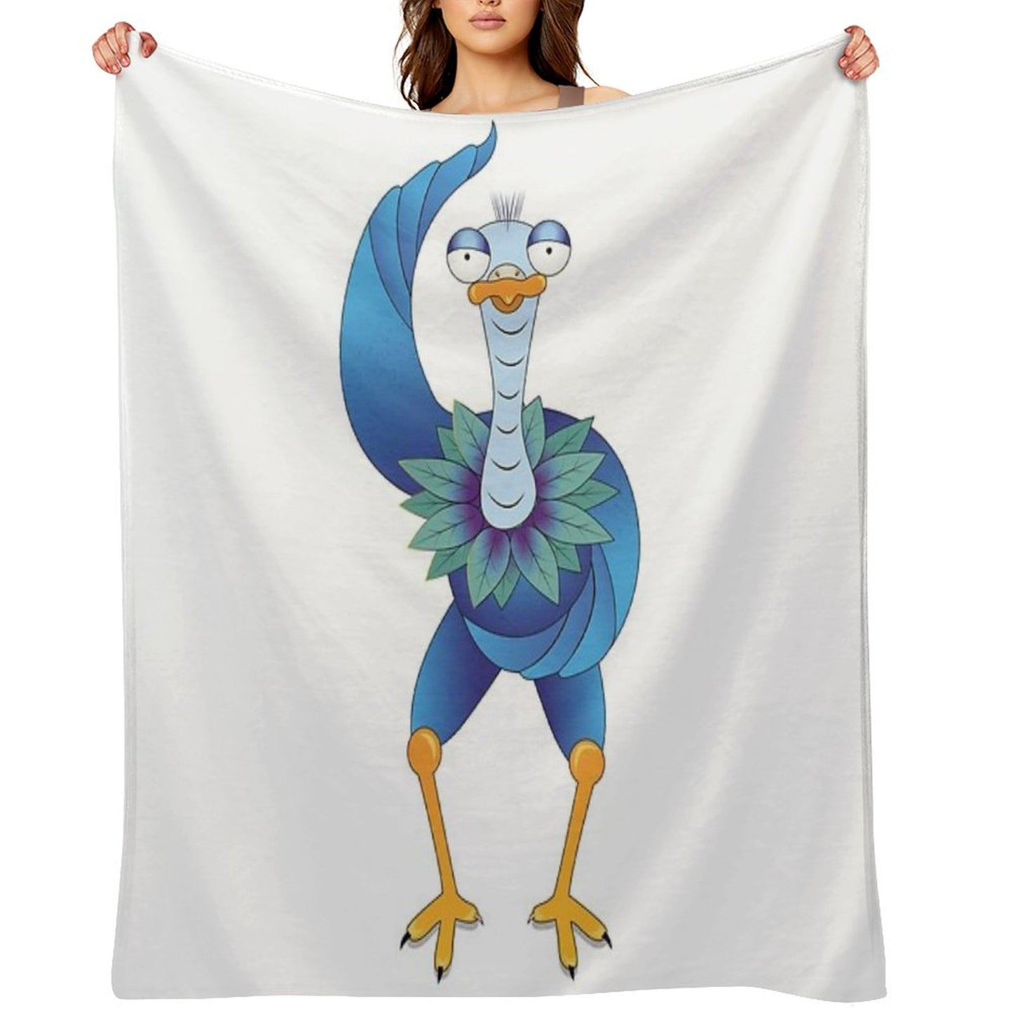 The Weird Bird – Elegance Was Yesterday Throw Blanket