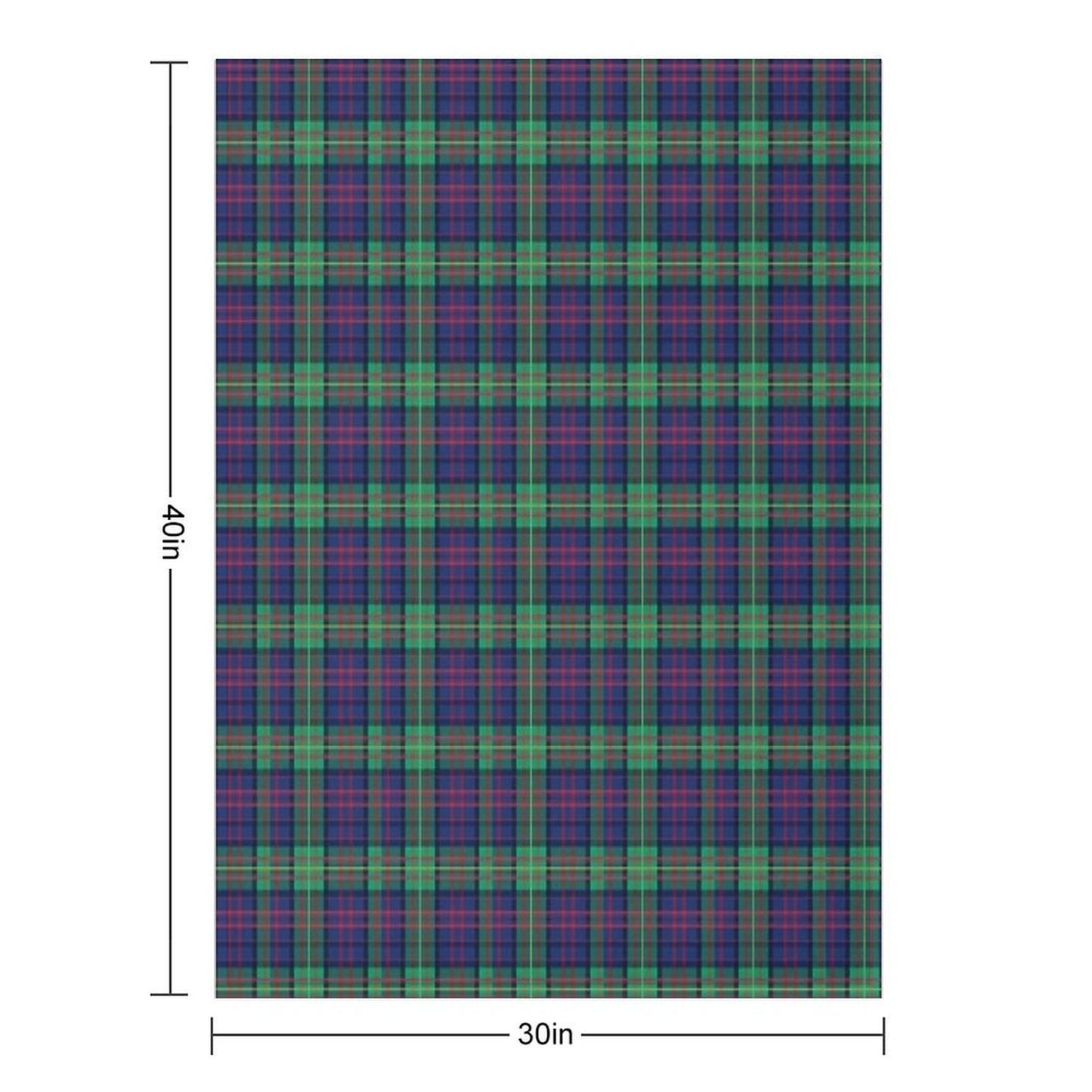 Carnegie Mellon University Tartan Plaid Throw Blanket