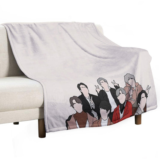 Kpop Bts Throw Blanket