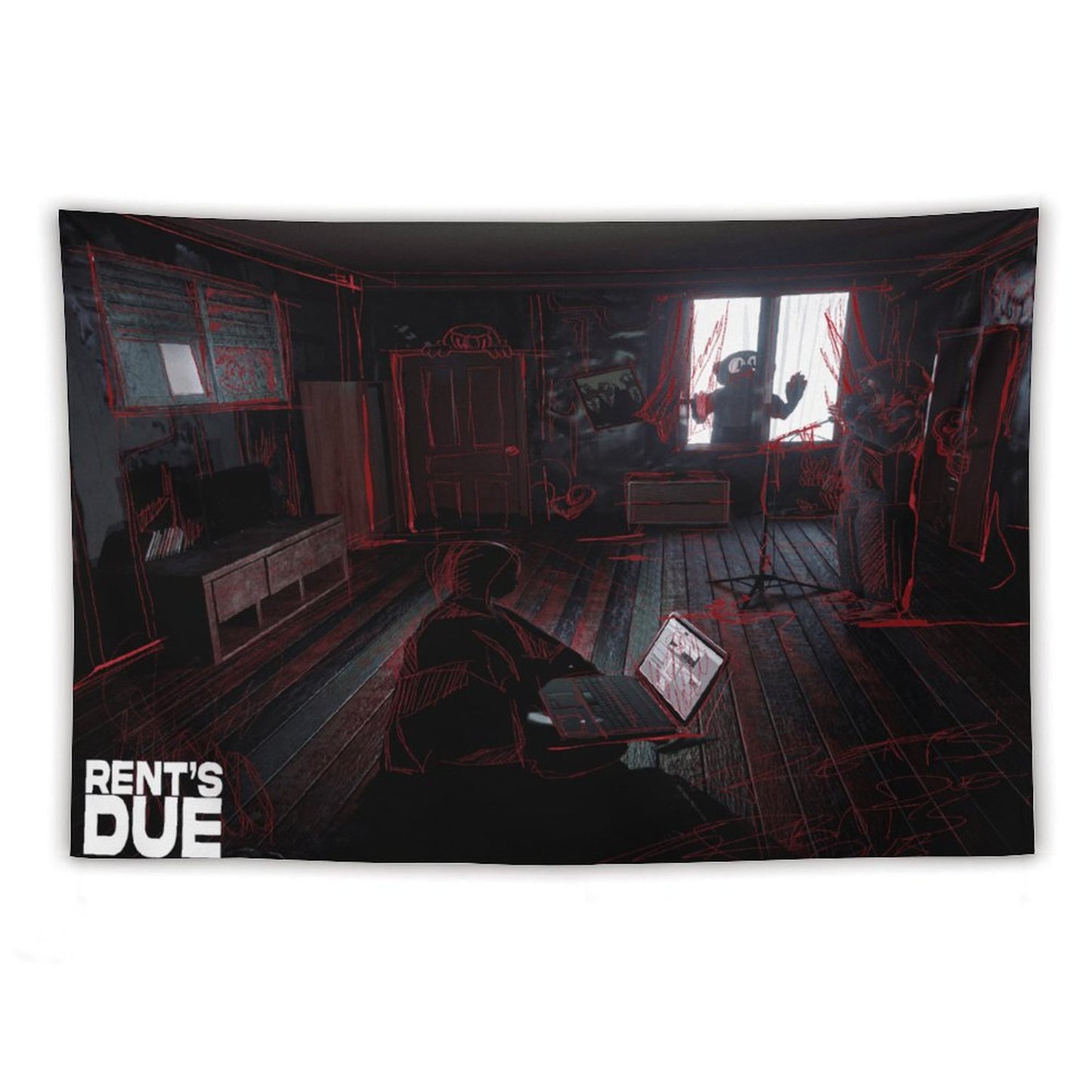 RENT’S DUE Tapestry