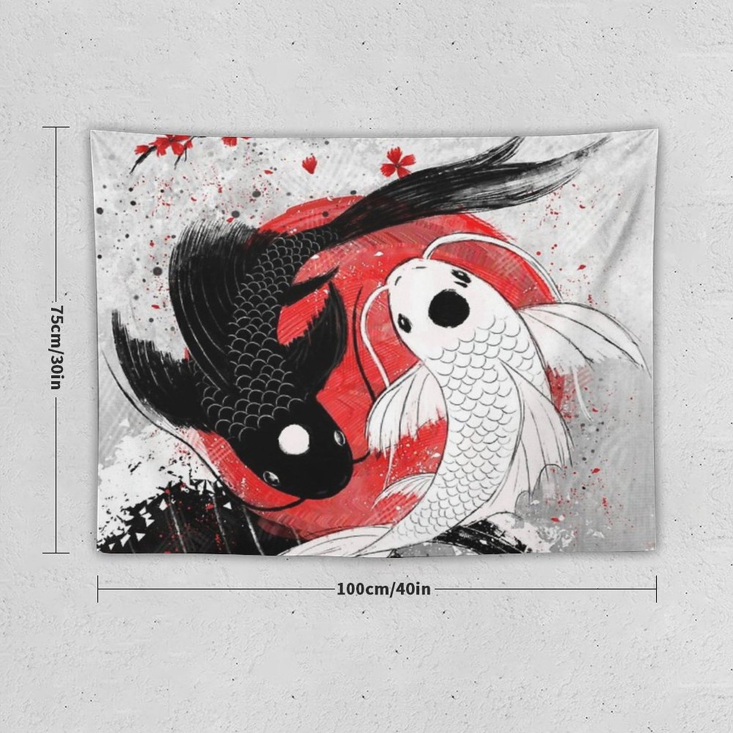 Koi Fish - Yin Yang Tapestry