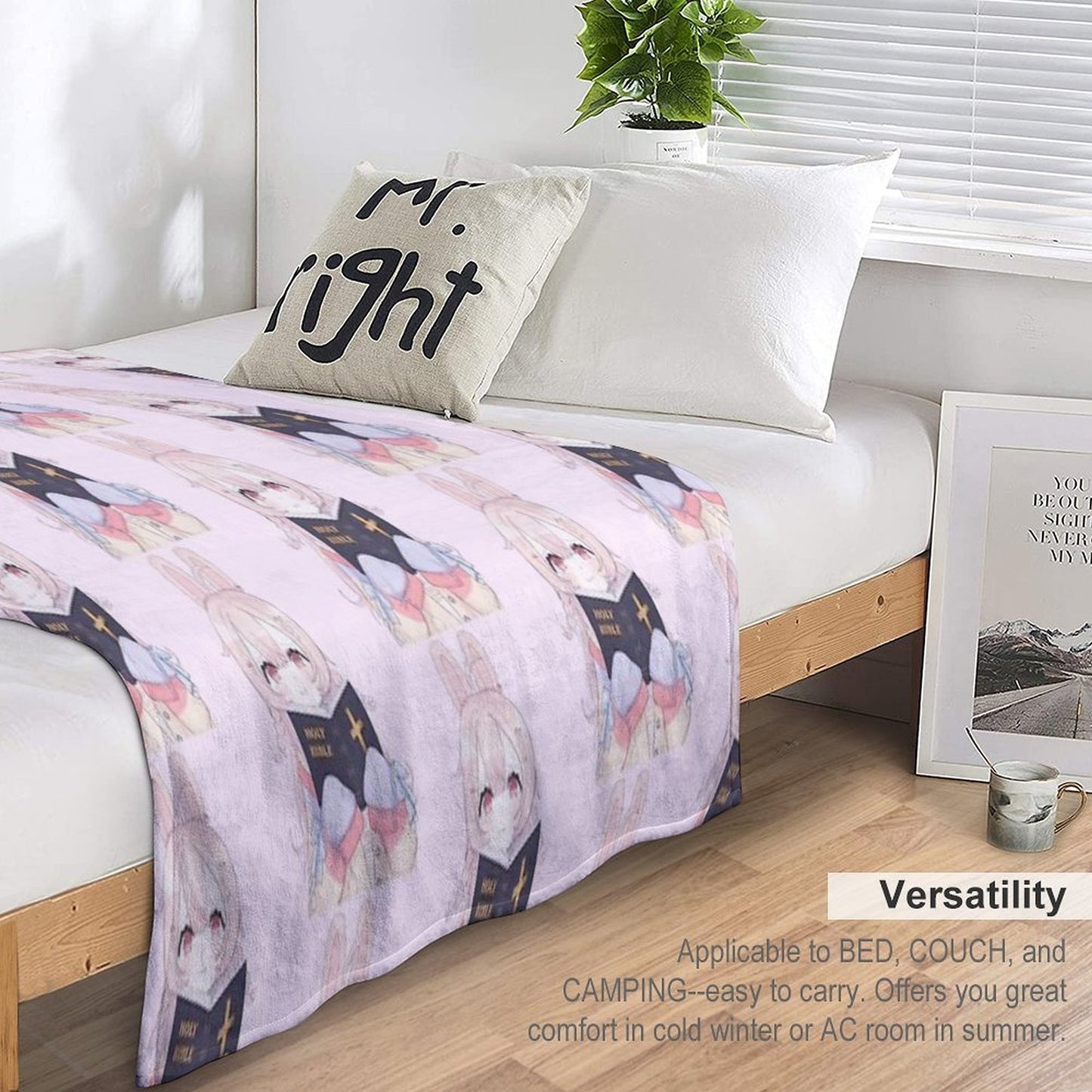 Pipkin Pippa Reading The Holy Bible Throw Blanket