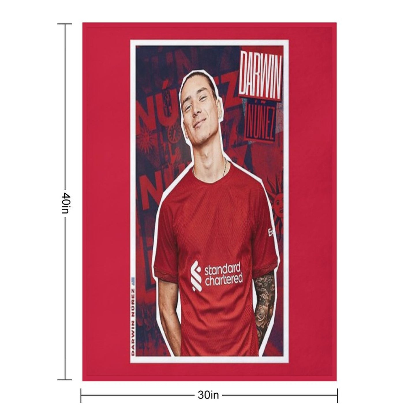 Darwin Nunez 27 Throw Blanket