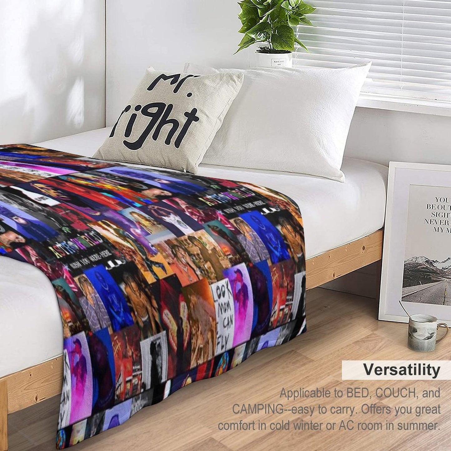 La Flame Collage Throw Blanket