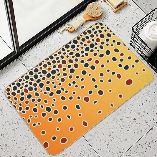 Brown Trout Skin Bath Mat