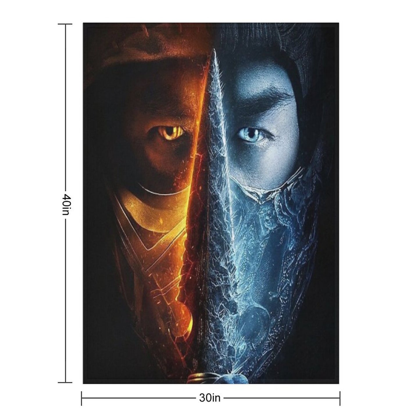 Mortal Kombat Look Throw Blanket