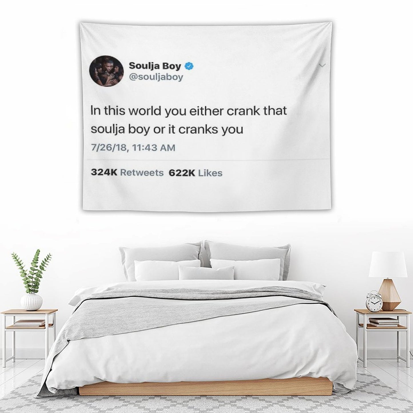 Soulja Boy Tweet Tapestry