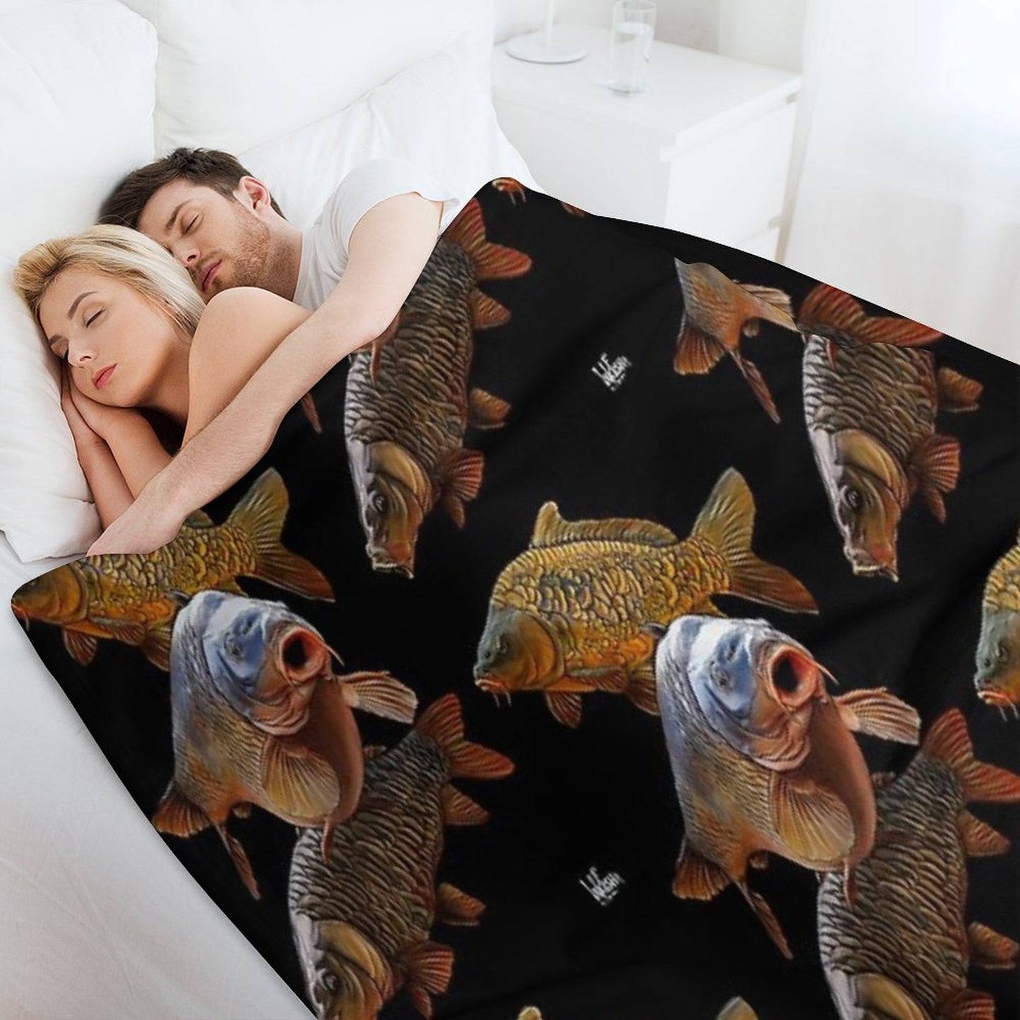 Carp Gang 1 Throw Blanket