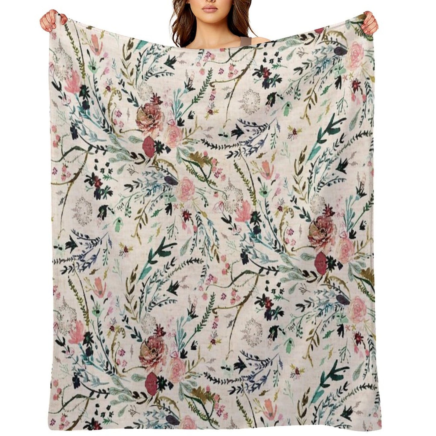 Fable Floral Throw Blanket