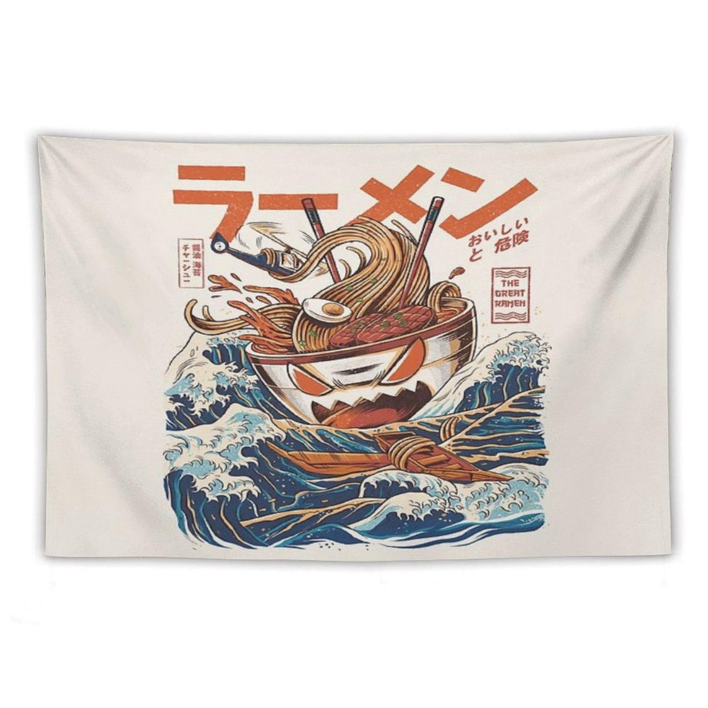 The Great Ramen Off Kanagawa Tapestry