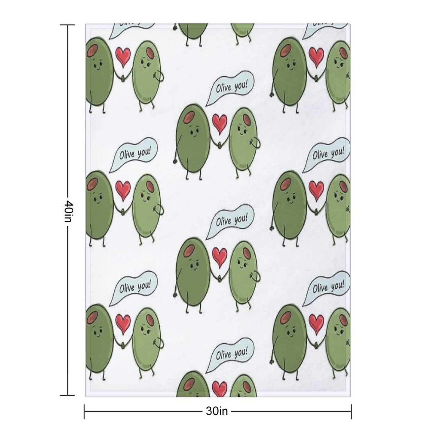 Olive You! Throw Blanket