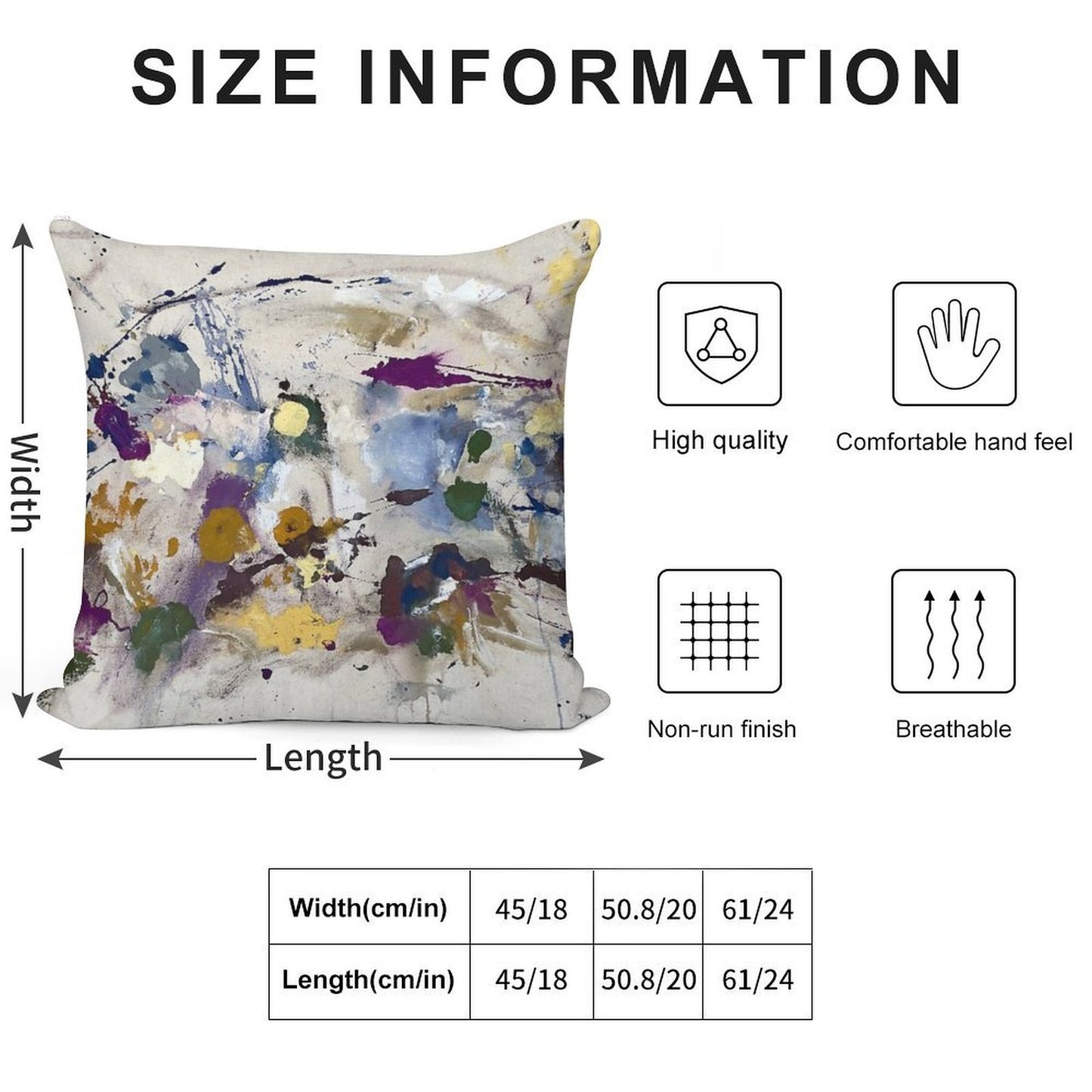 Little Worlds Soft Skin-Friendly Throw Pillow
