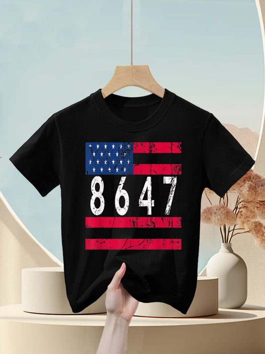 Anti Trump Impeach 47 8647 86 47 47th President US Kids T-Shirt