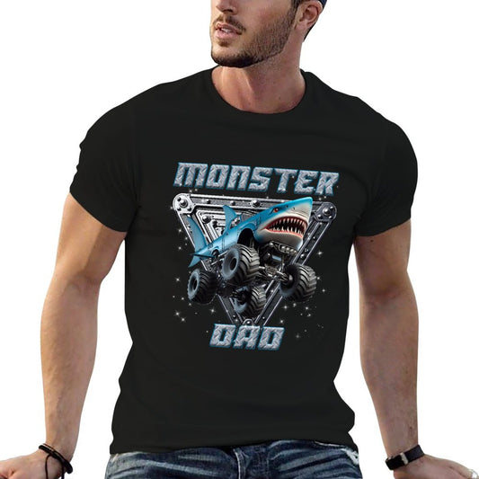 Shark Monster Truck Dad Monster Truck Are My Jam Truck Lover T-Shirt