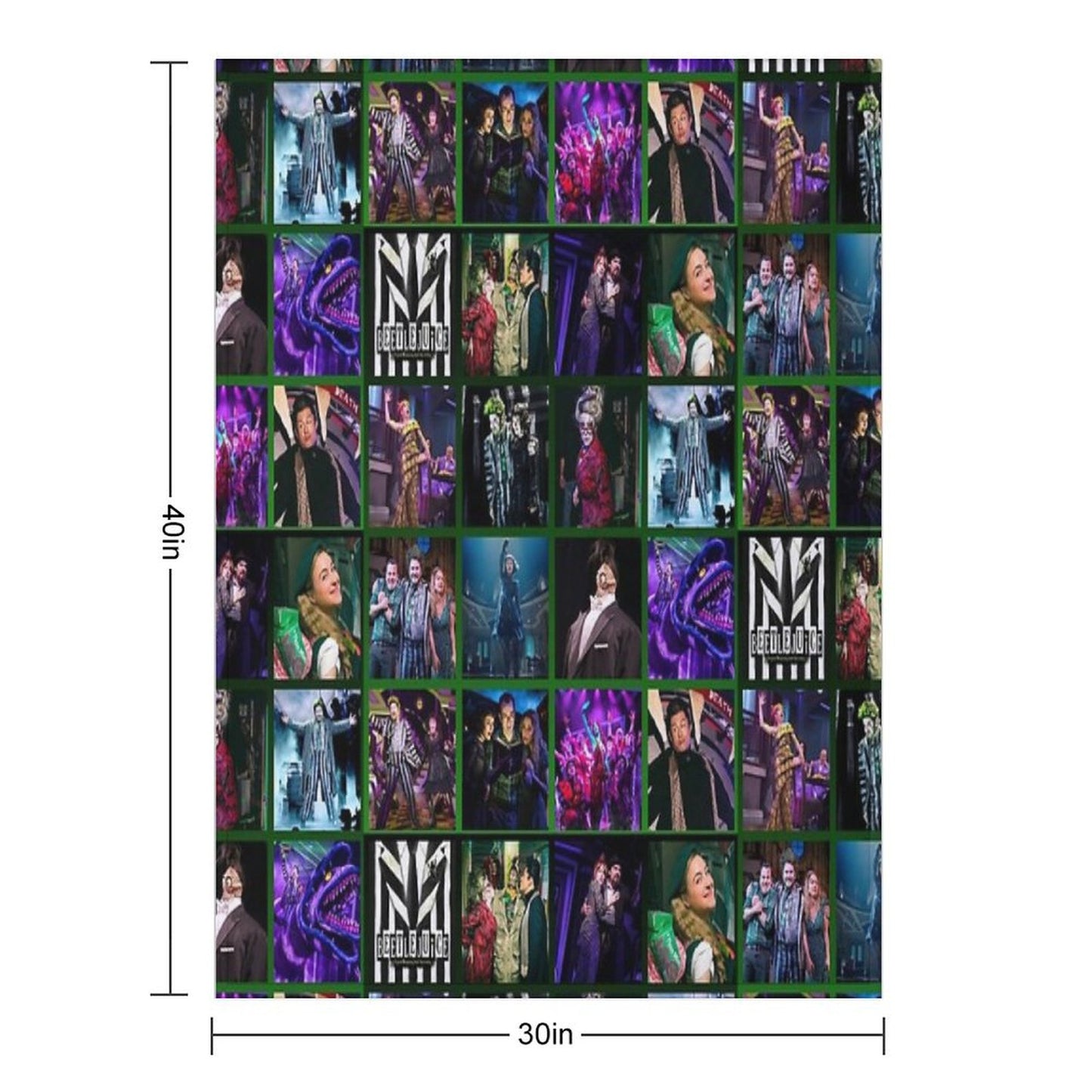 Beetlejuice Musical Throw Blanket
