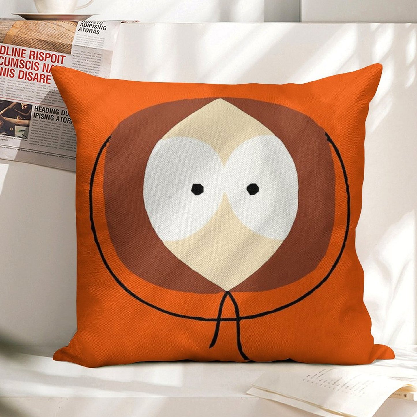 South Park - KENNY Linen Throw Pillow Cover