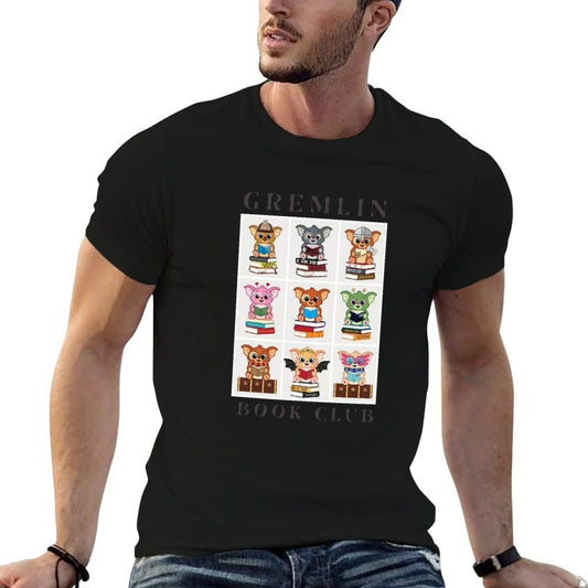 Gremlin Book Club Collage Polyester Blend T-Shirt