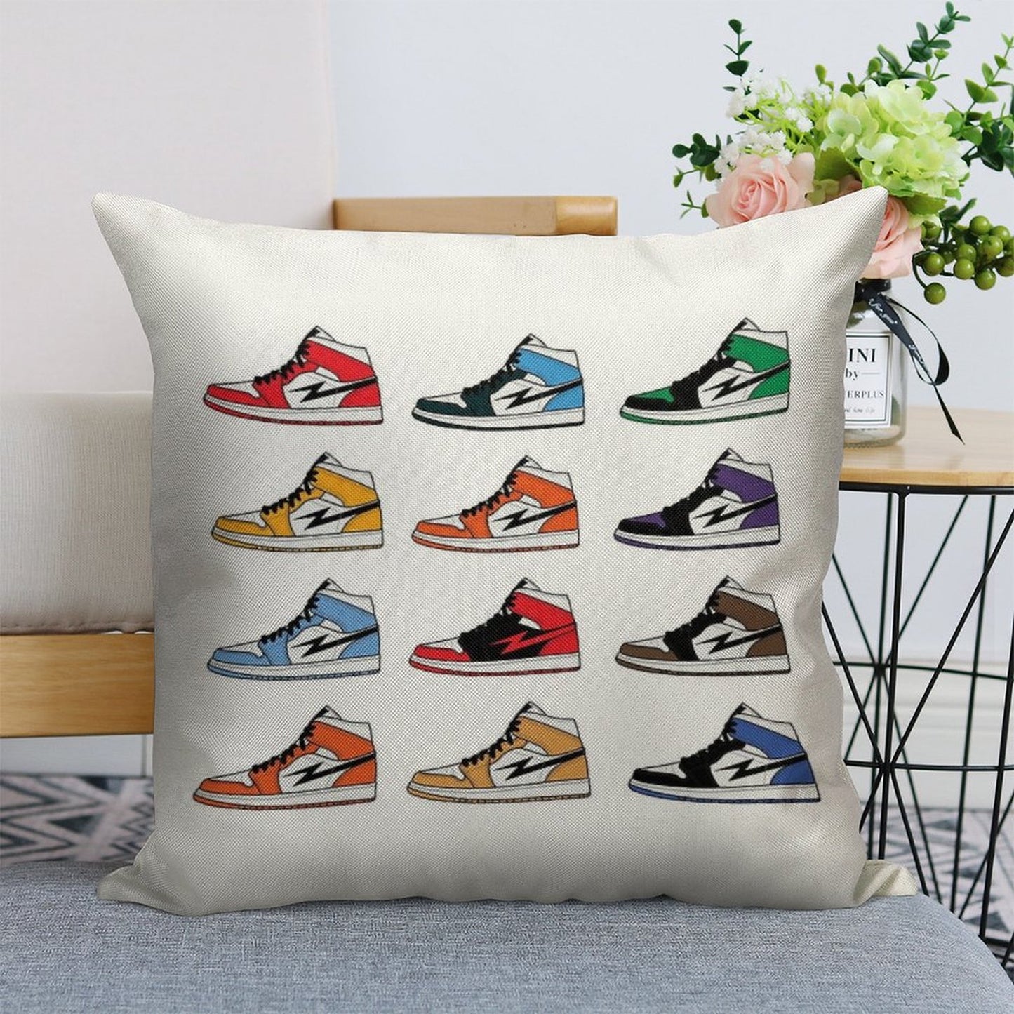 Air Jordan I (1) Pack Linen Throw Pillow Cover