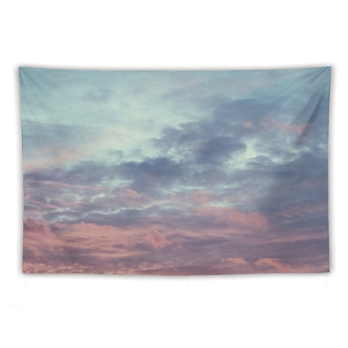 Pink Purple And Blue Summer Sunset Tapestry