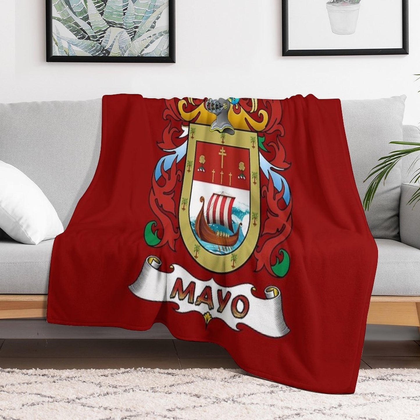 COUNTY MAYO Throw Blanket