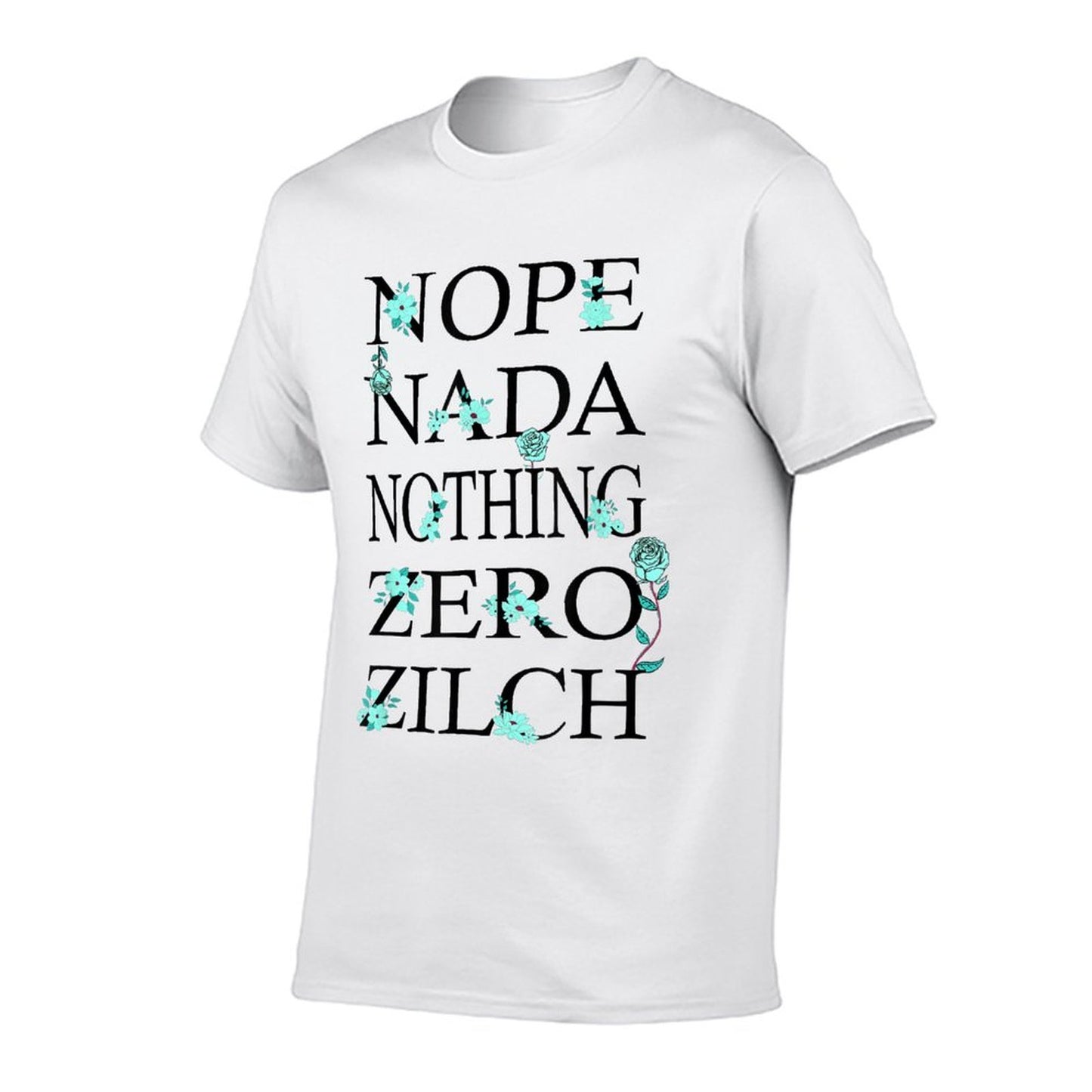 Light Teal Aqua NOPE Light Teal Aqua Color Graphic V2 Soft T-Shirt