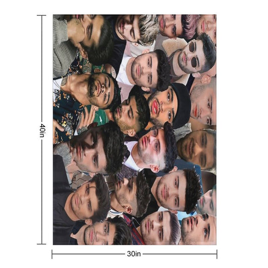 ZaynMalik Photo Collage Throw Blanket