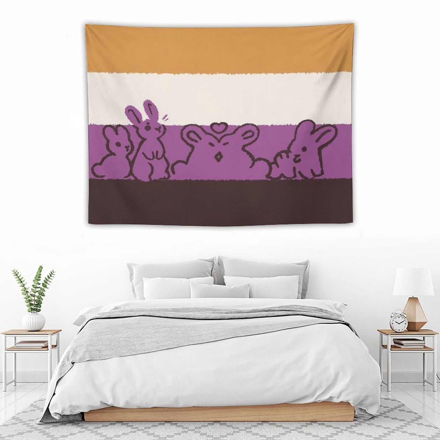 NB Flag Bunnies Tapestry
