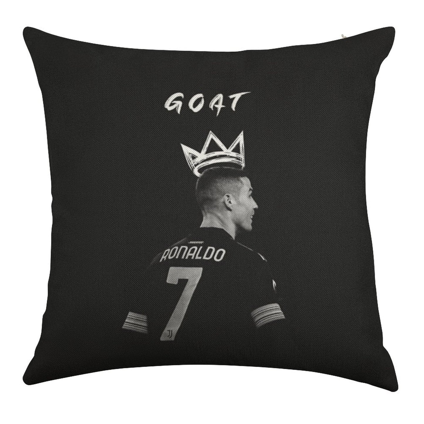Cristiano Ronaldo Goat Linen Throw Pillow Cover