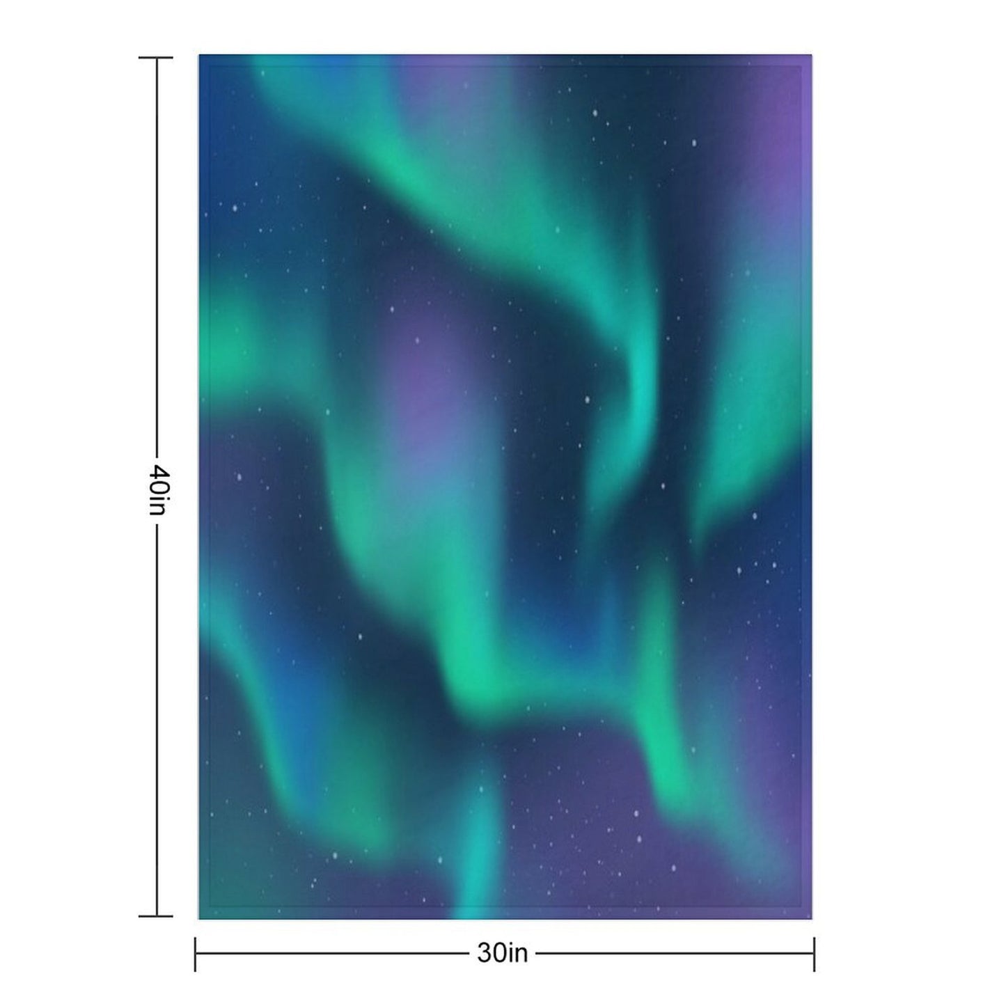 Aurora Borealis Northern Lights Throw Blanket
