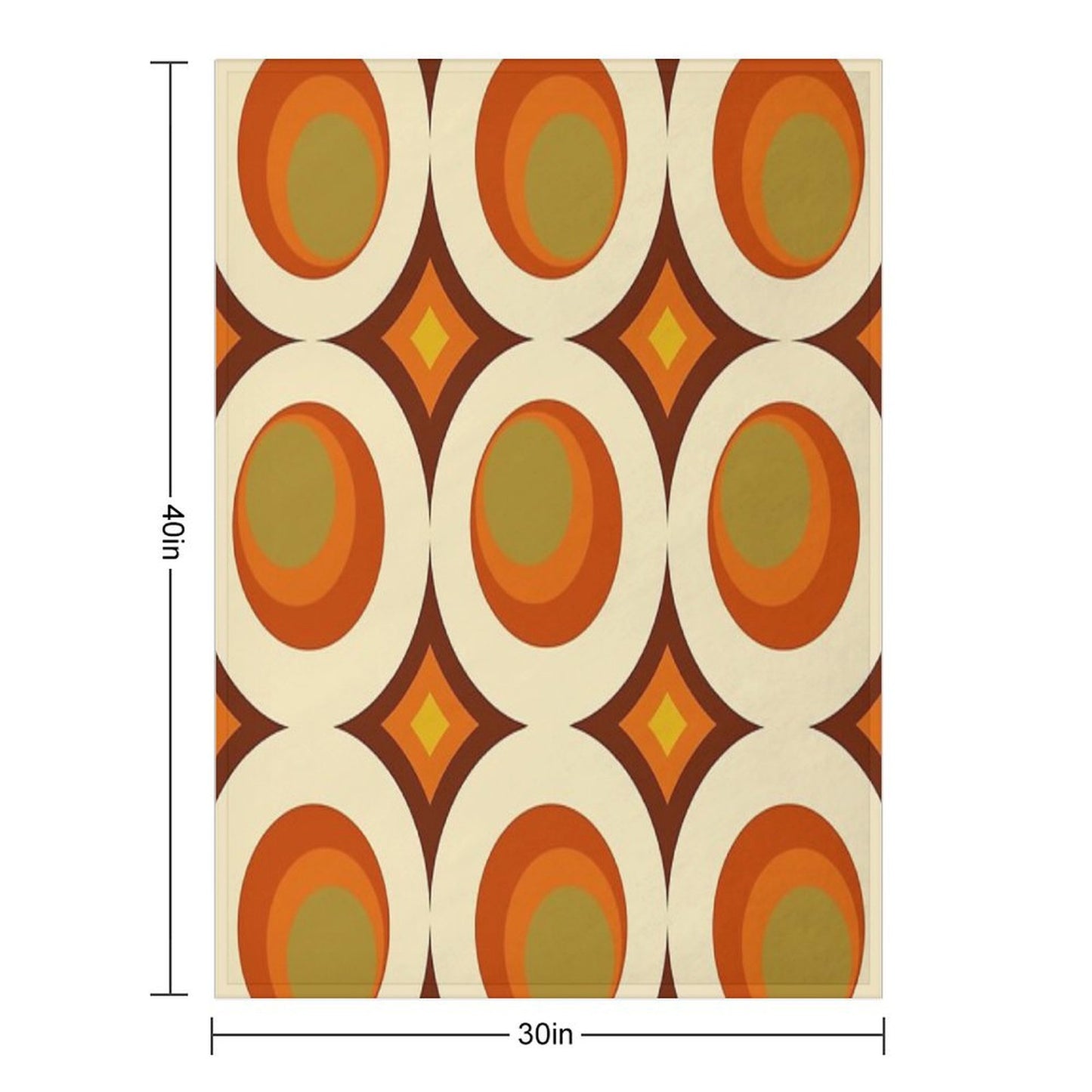 Mid-Century Modern 70s Throw Blanket