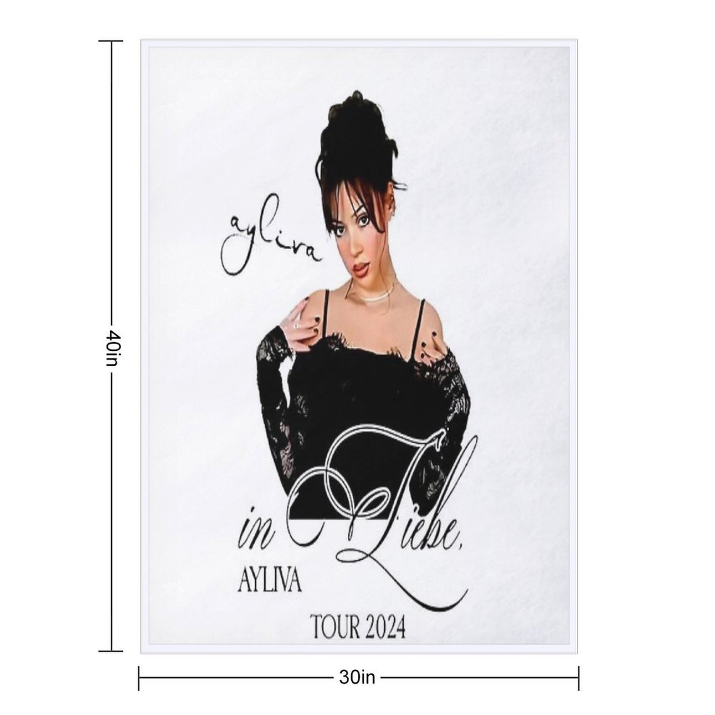 Ayliva In Liebe Tour 2024 Throw Blanket