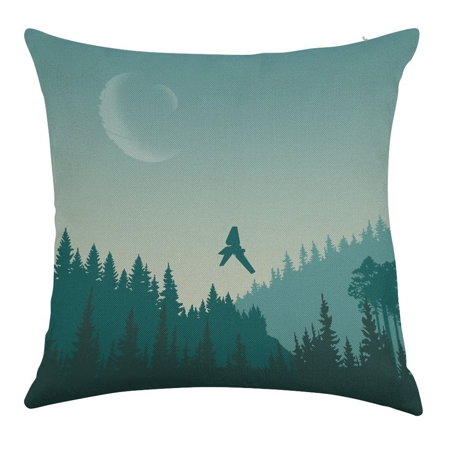 Endor Poster Linen Throw Pillow Cover