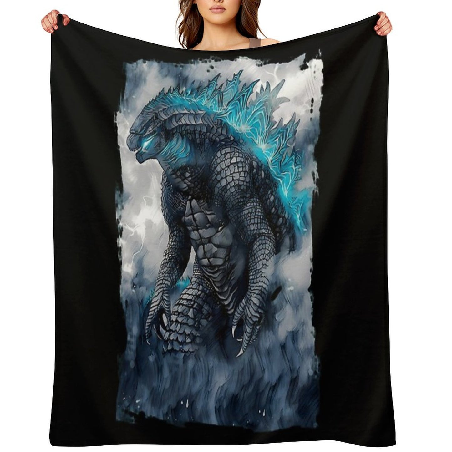 King of The Monsters Throw Blanket