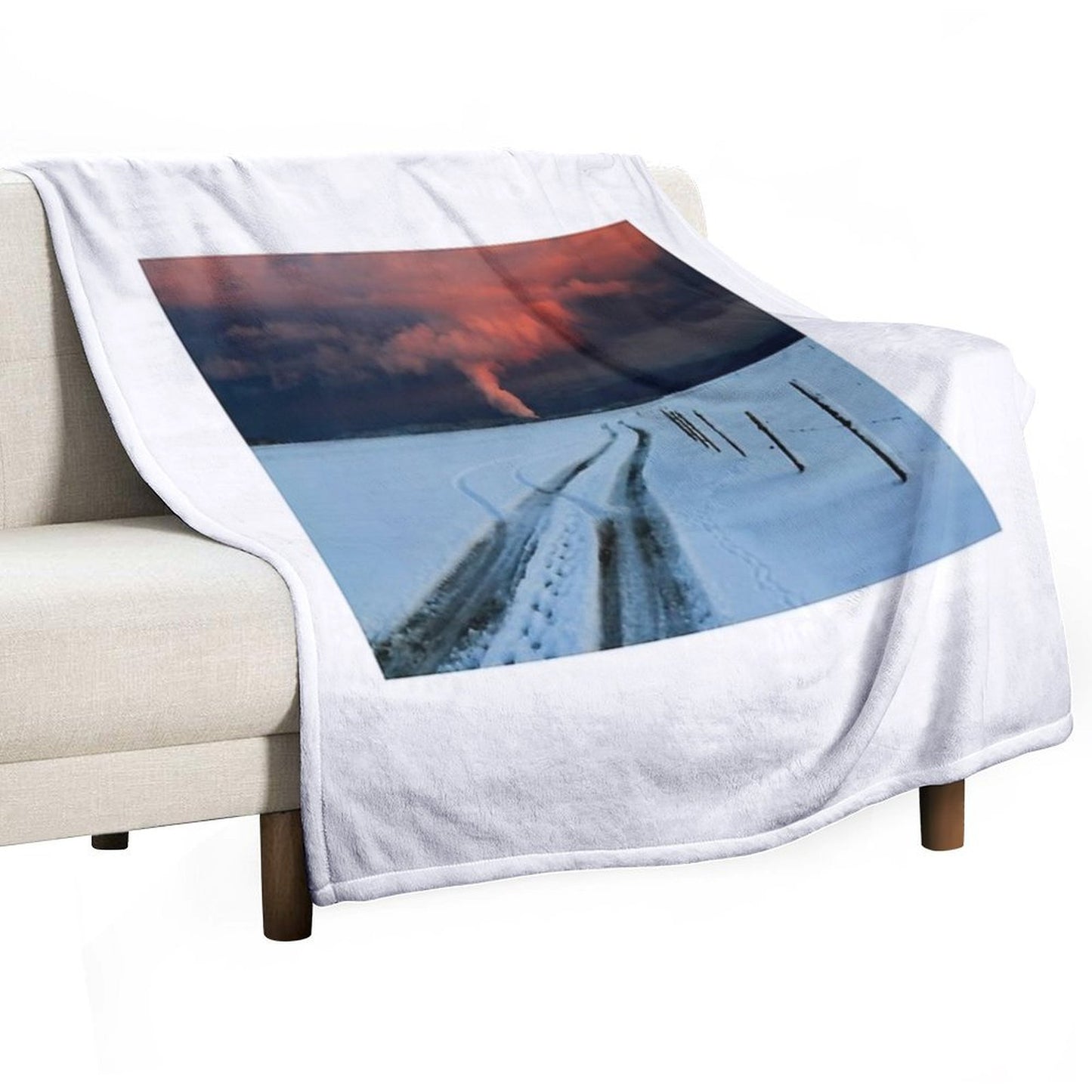 Sunset Clouds Above Switzerland Throw Blanket