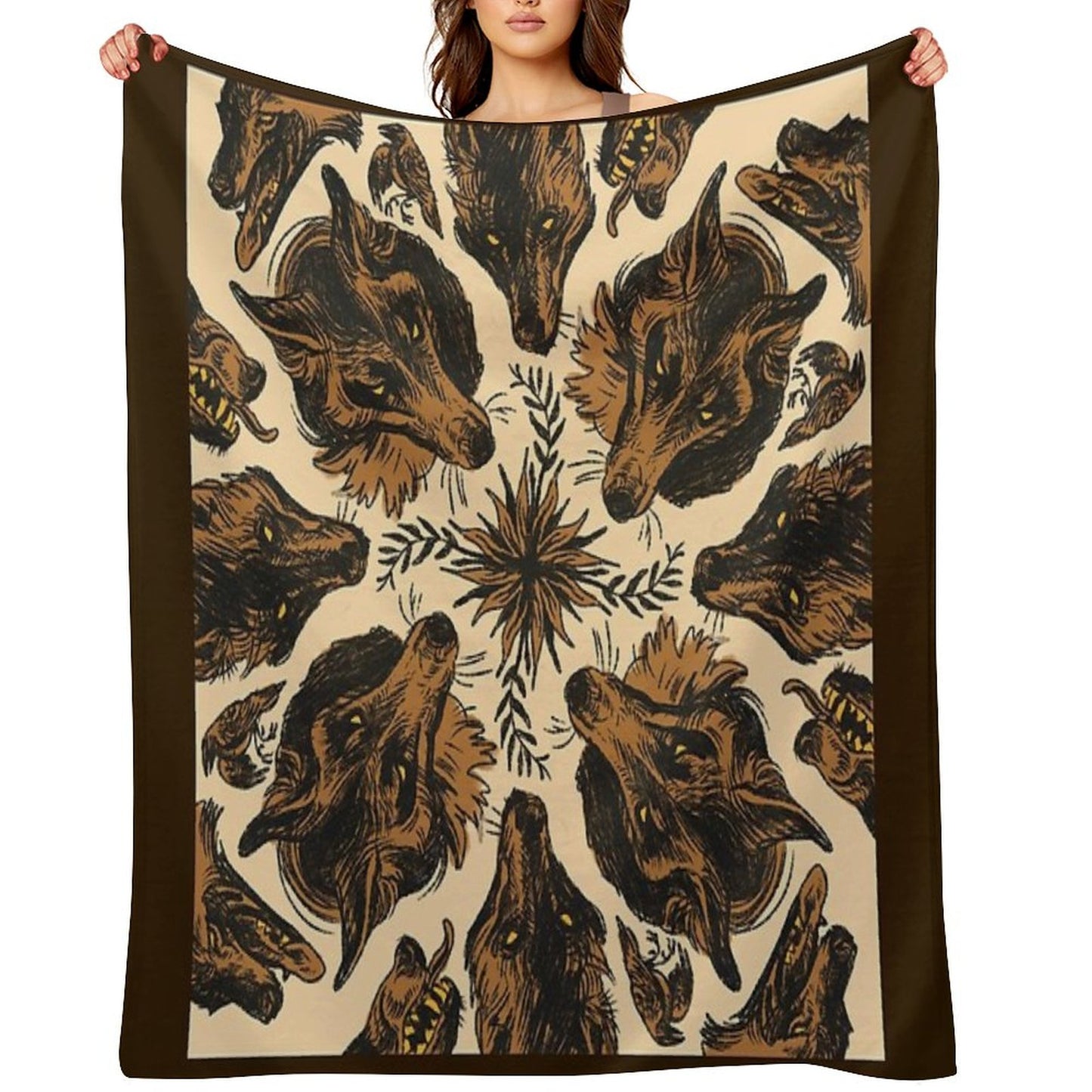 Canine Pattern Throw Blanket