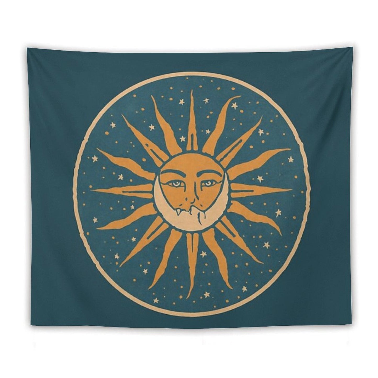 Sun And Moon Vintage Tapestry