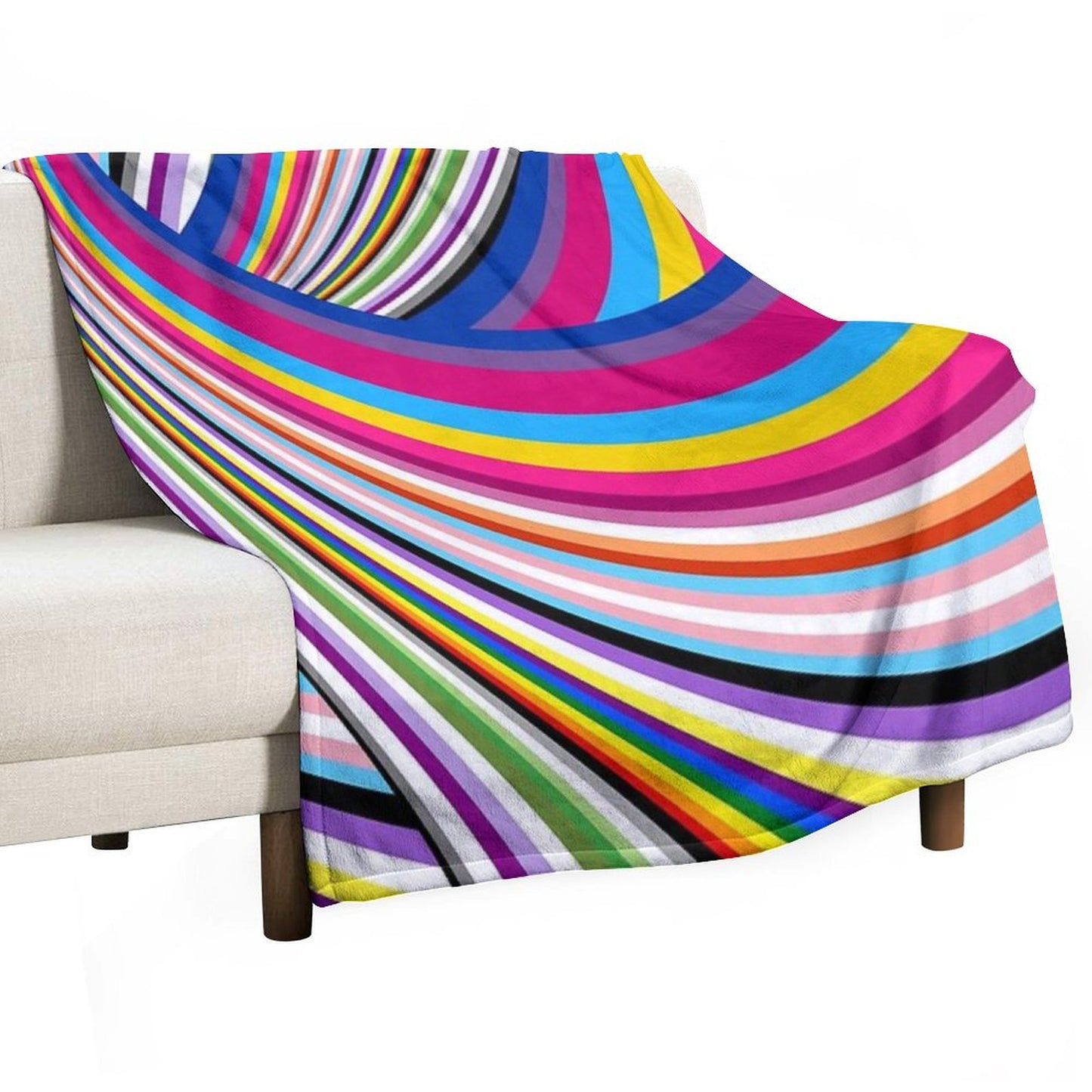 Pride Flags Throw Blanket