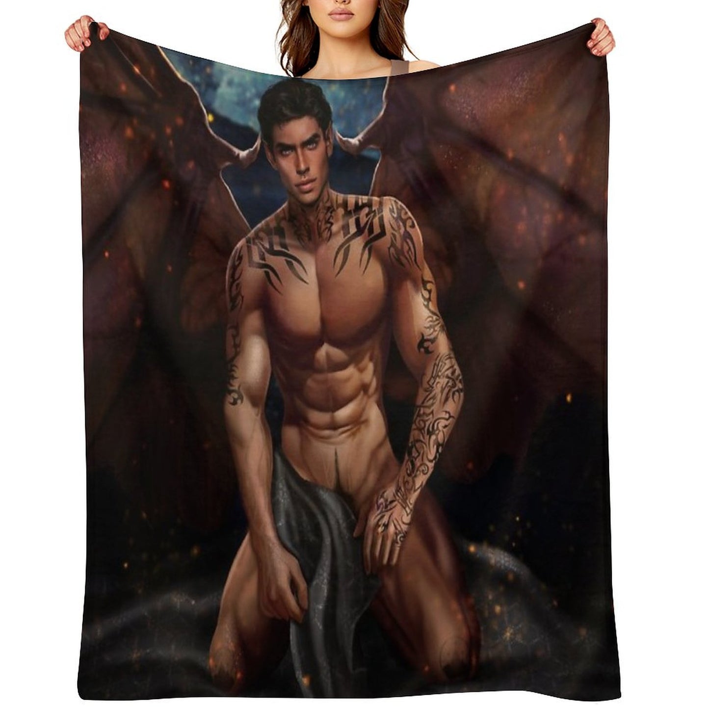 Rhysand from A Court Of Thorns And Roses II Throw Blanket