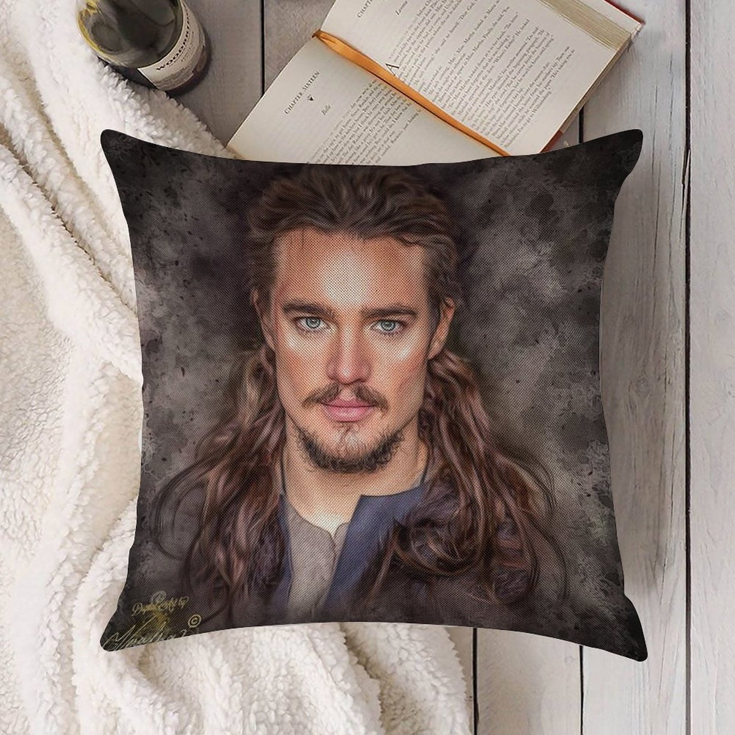 Uhtred of Bebbanburg- The Last Kingdom Linen Throw Pillow Cover