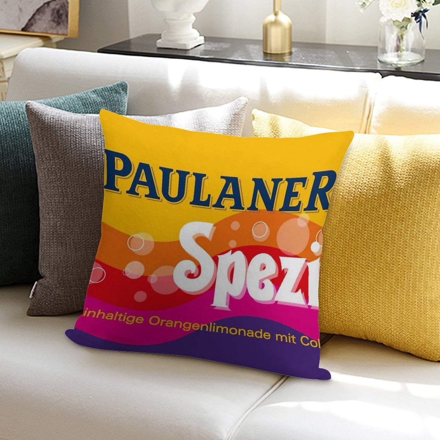 PaulanerSpezi Munich Soft High-Density Material Throw Pillow