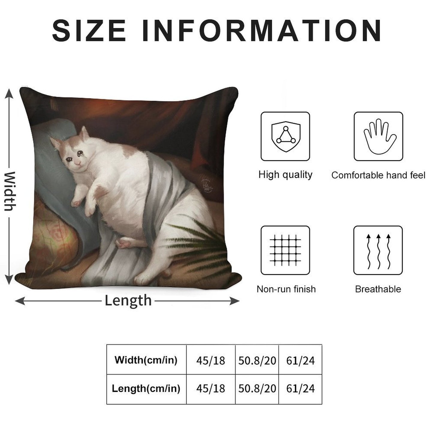Crying in Renaissance Soft Short Plush Fabric Throw Pillow