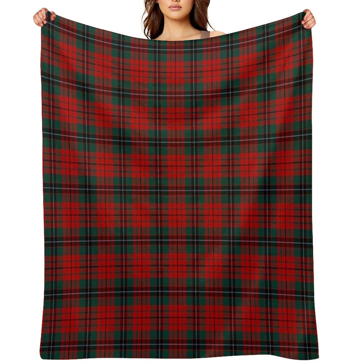 Clan Nicolson Tartan Throw Blanket