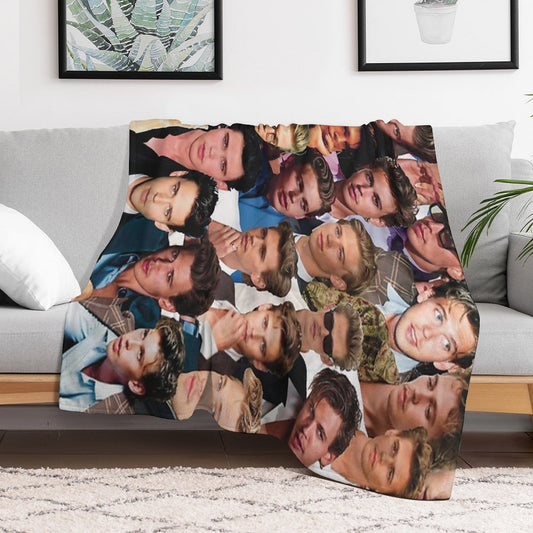 Austin Butler Photo Collage Throw Blanket