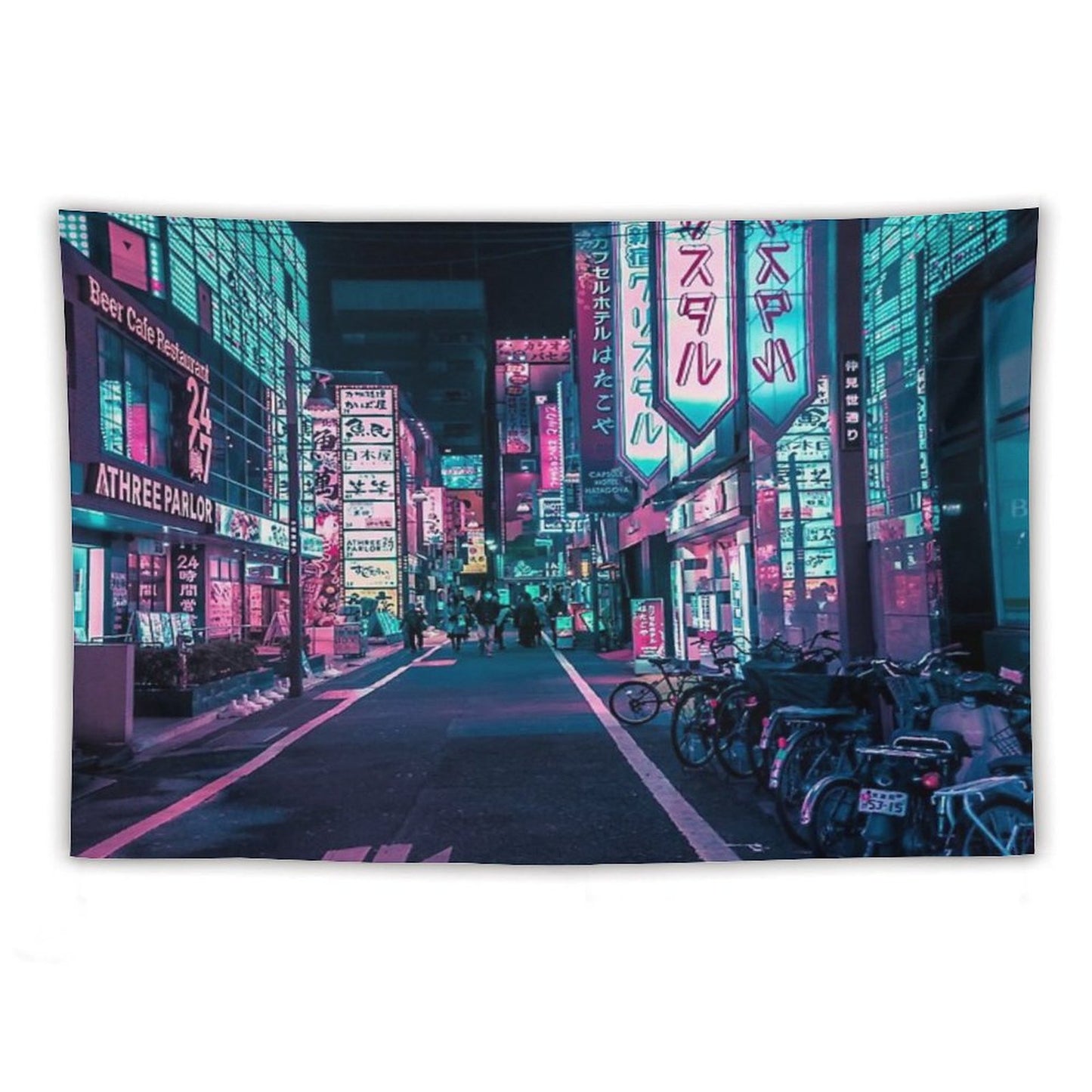 Tokyo - A Neon Wonderland Tapestry
