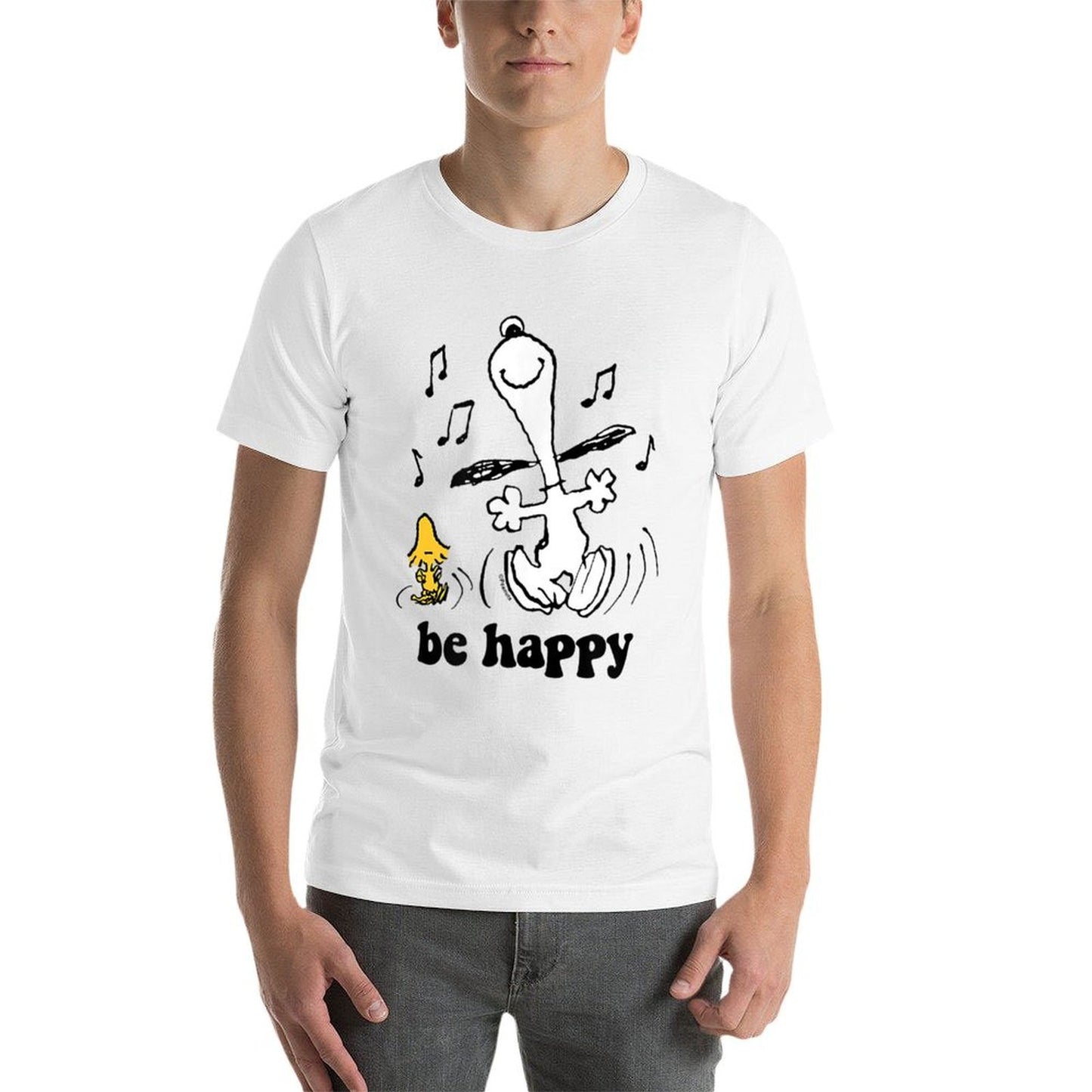 Peanuts - Snoopy And Woodstocks Be Happy Dance Easy-care T-Shirt