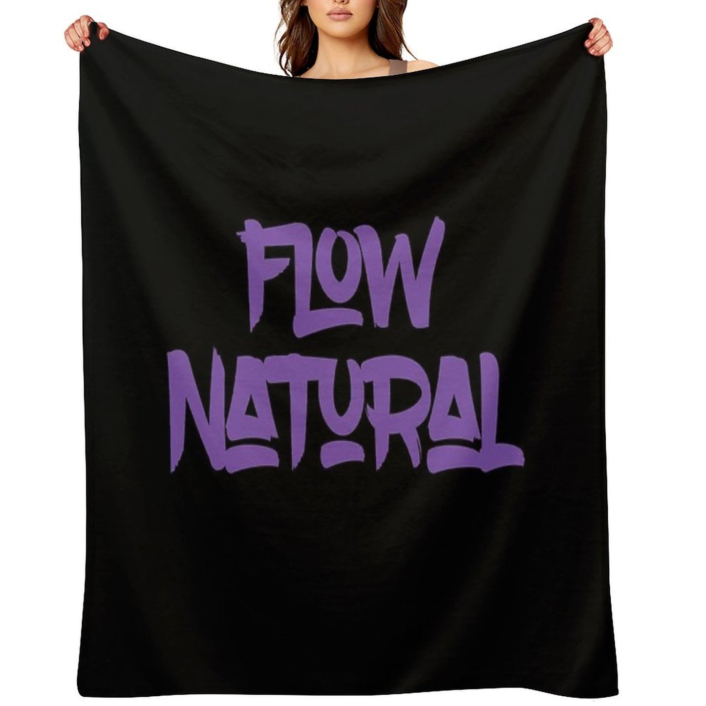 Flow Natural - Chill Urban Street Style Quote Throw Blanket
