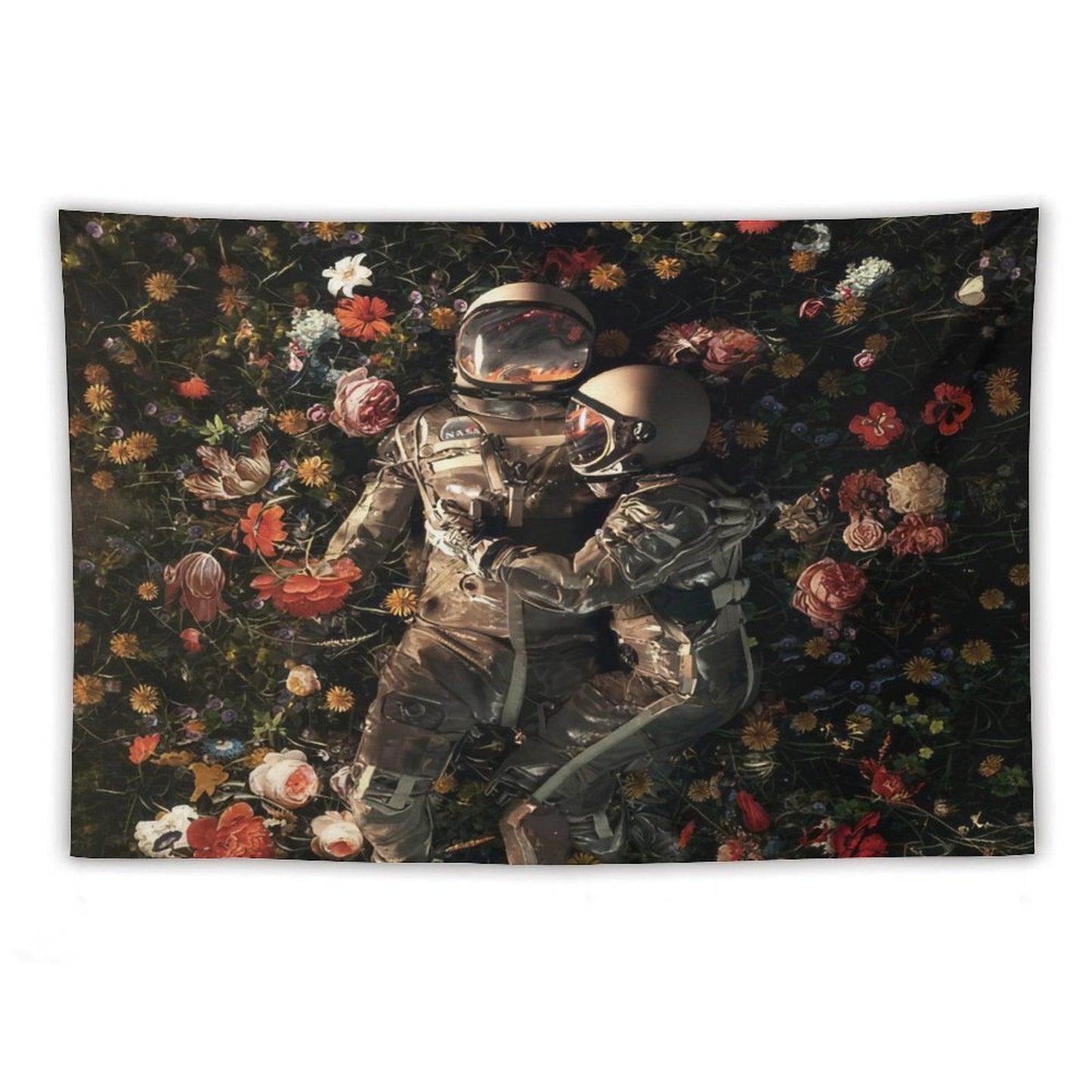Astronaut Garden Delights II Tapestry