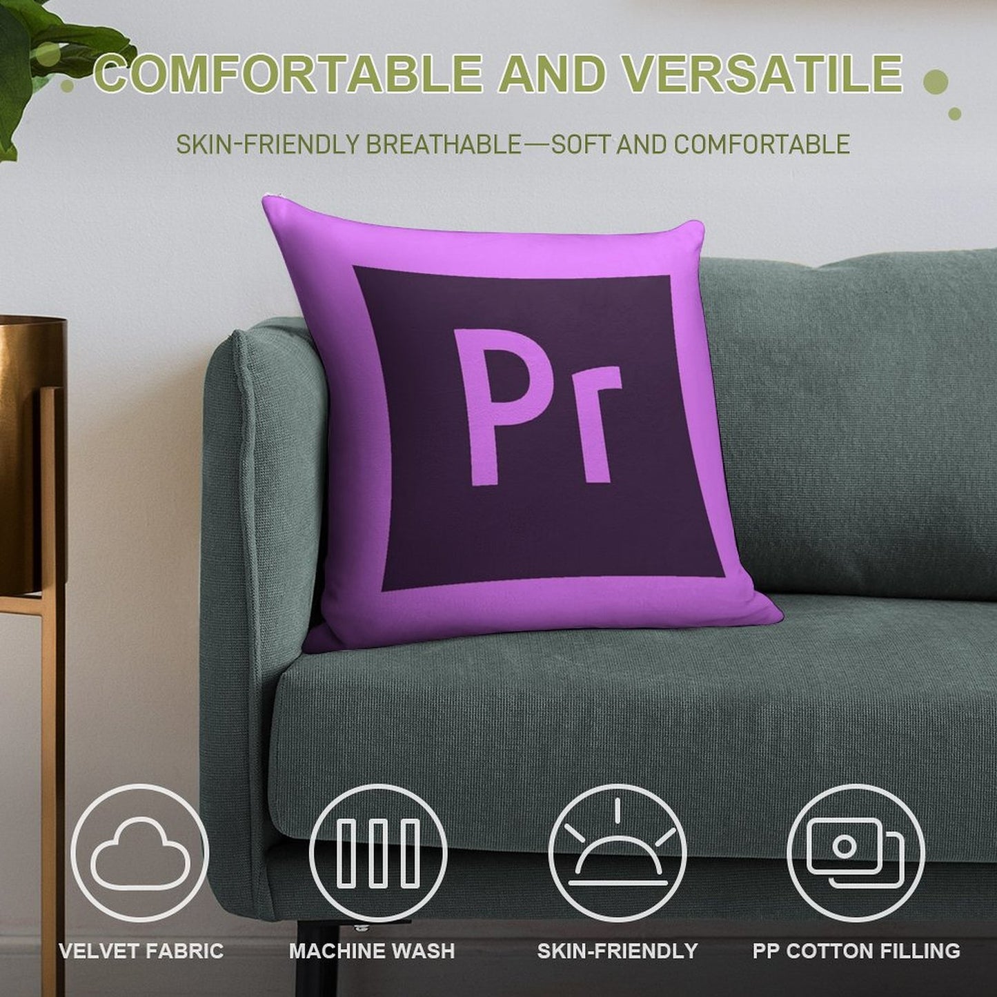 Premiere Soft Multiple Sizes Throw Pillow