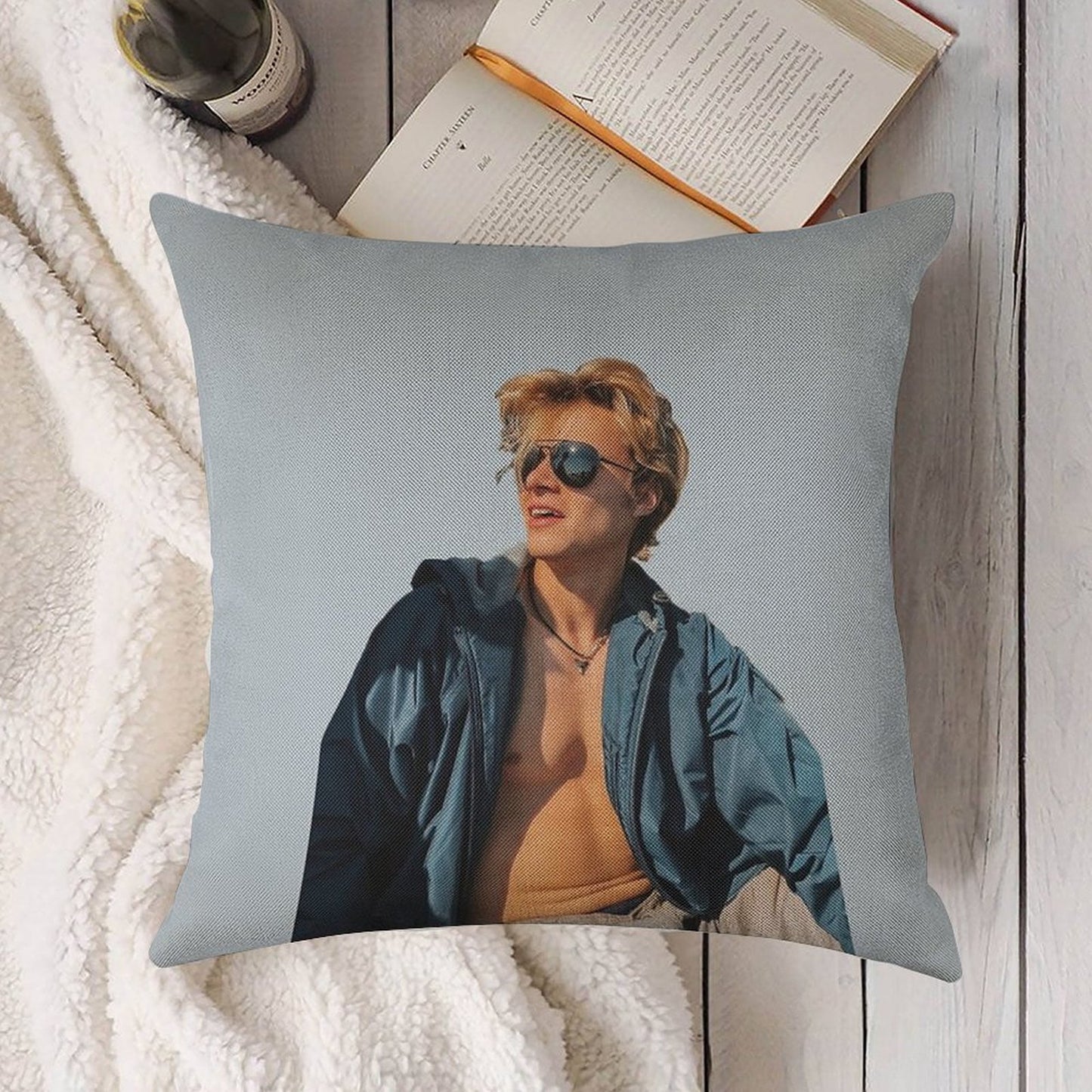 Rudy Pankow Linen Throw Pillow Cover