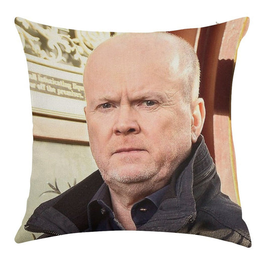 Phil Mitchell Eastenders And British TV Icon (Steve McFadden) Linen Throw Pillow Cover